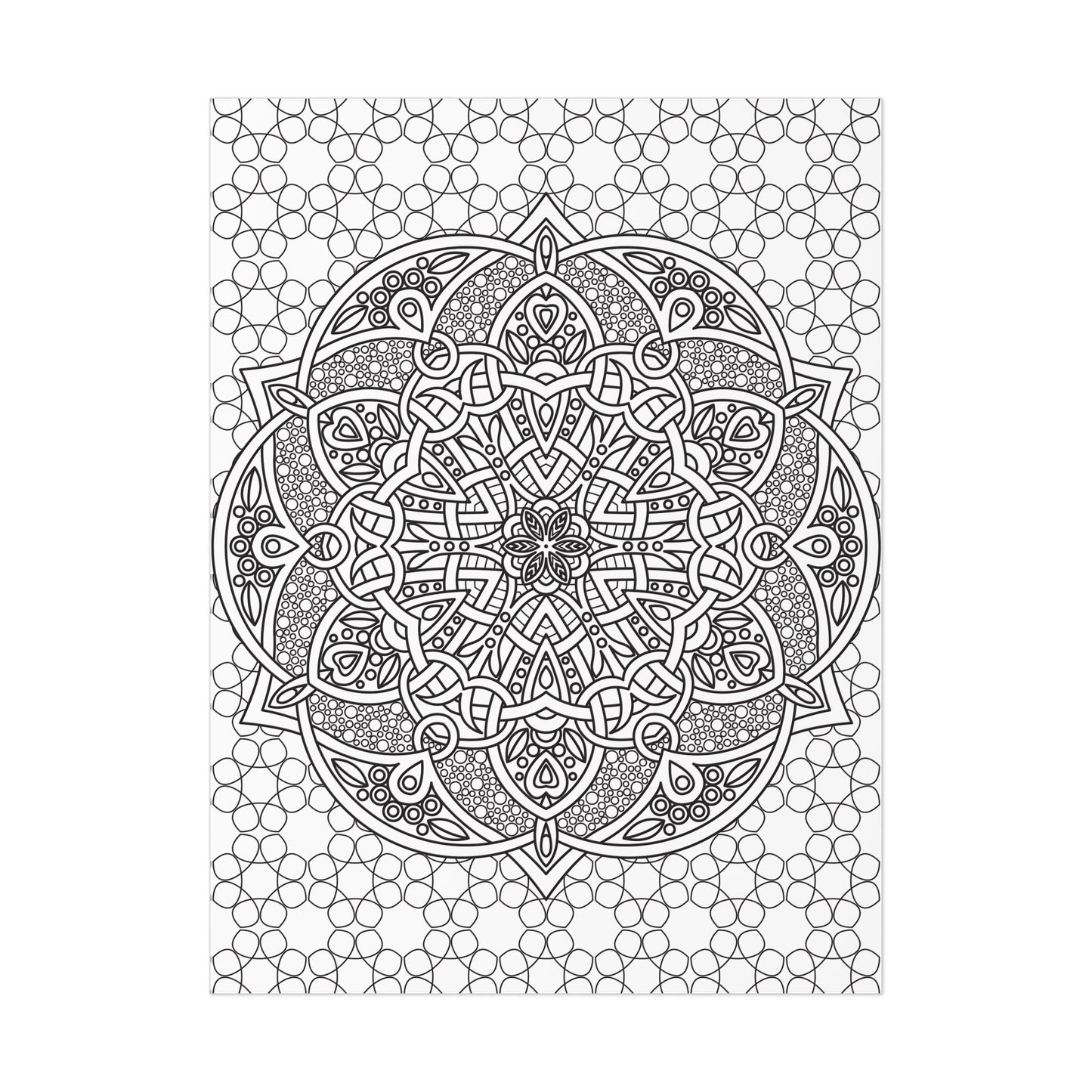 Mandala Coloring Poster - Version 4 - mimoody.com