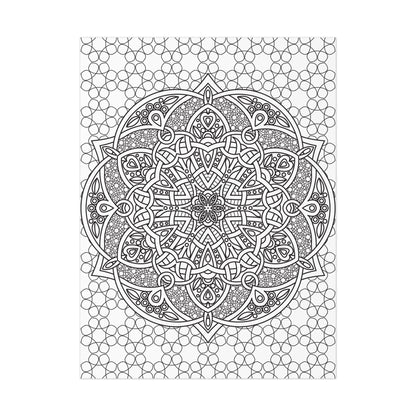 Mandala Coloring Poster - Version 4 - mimoody.com
